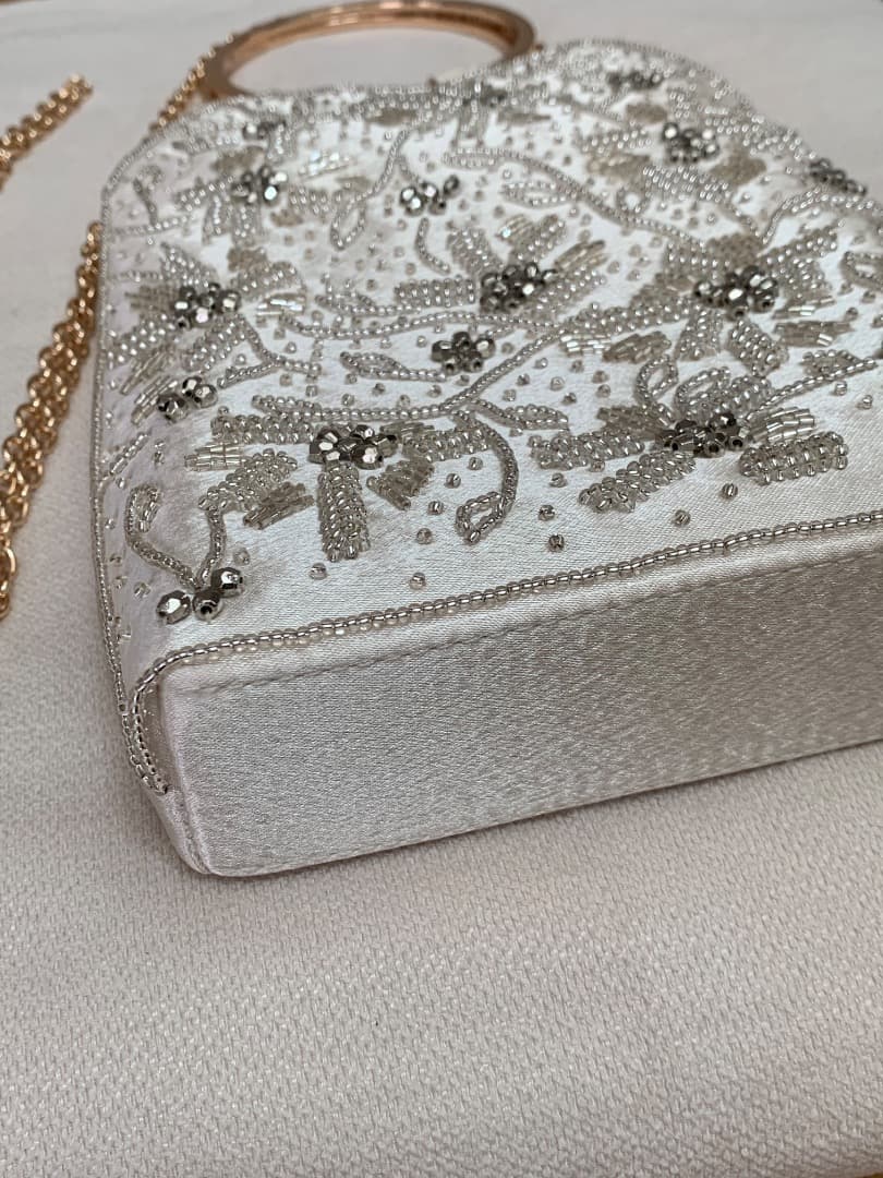 【Cupid Heart】2way仕様ビジューハンドルbag