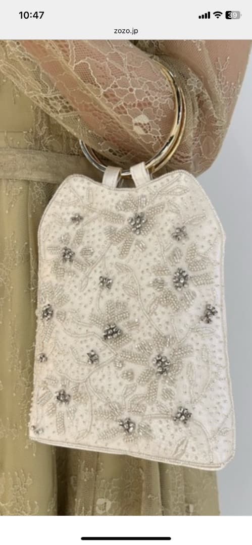 【Cupid Heart】2way仕様ビジューハンドルbag