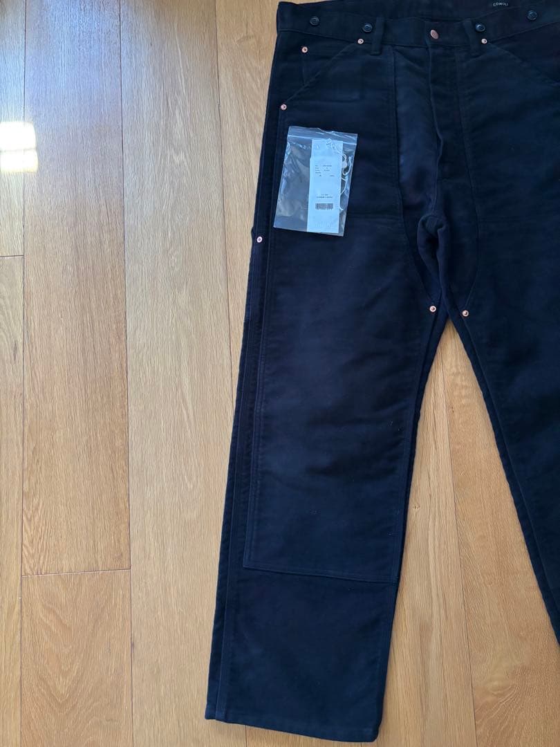 COMOLI モールスキン ペインターパンツ BLACK 3 コモリ 美品
