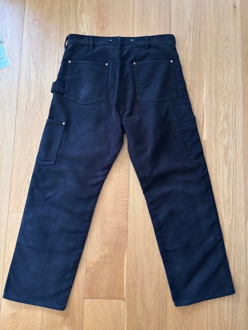 COMOLI モールスキン ペインターパンツ BLACK 3 コモリ 美品