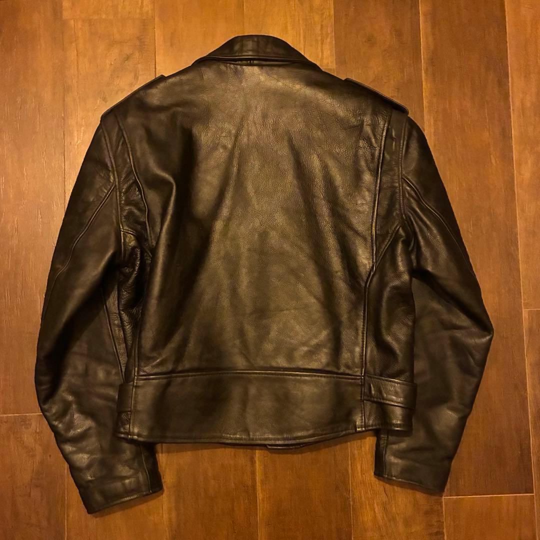 70s〜80s uk vintage レザーダブルライダースジャケット 古着