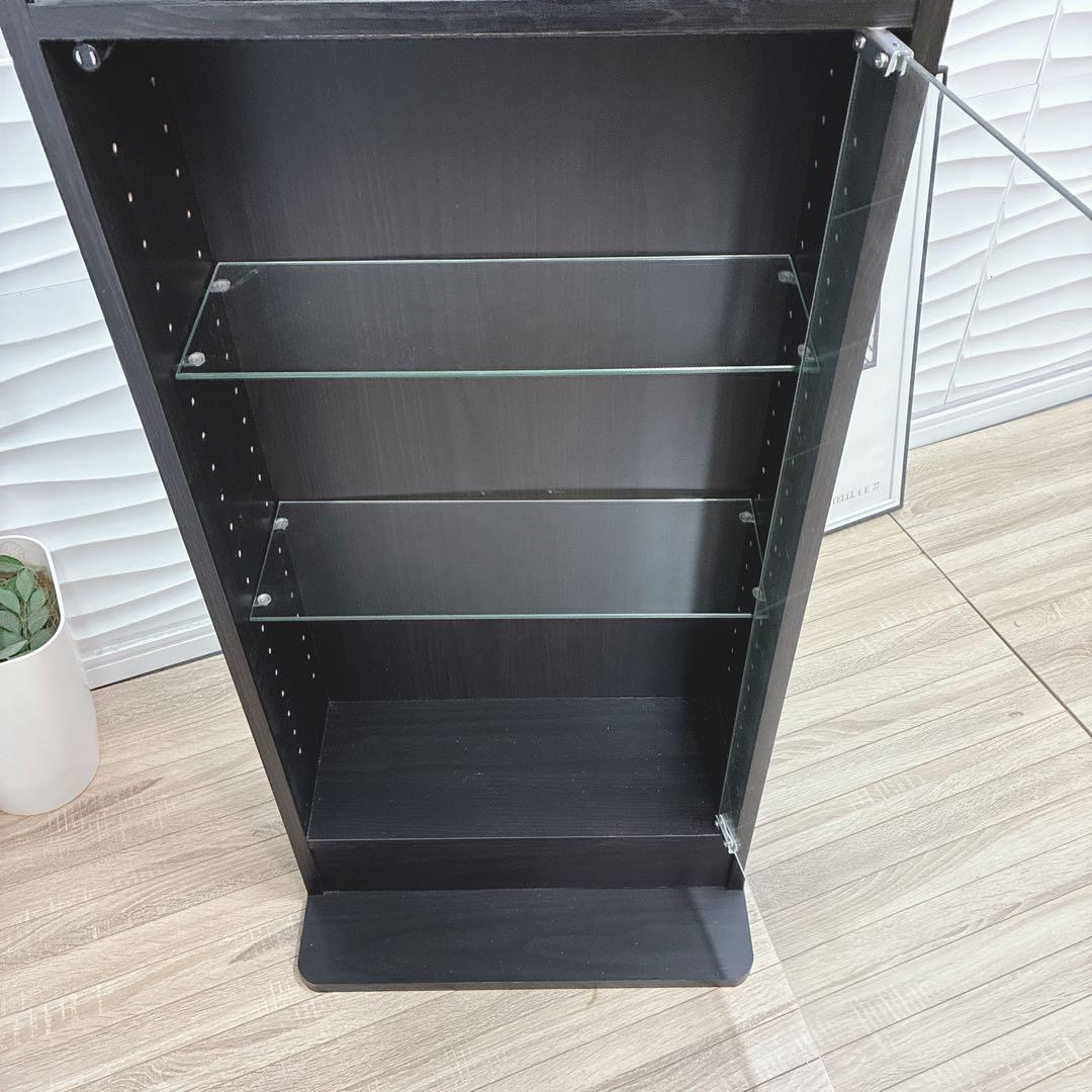 ②大阪府 神戸市 配達料無料！◇不二貿易◇ガラスコレクションケース◇ハイタイプ