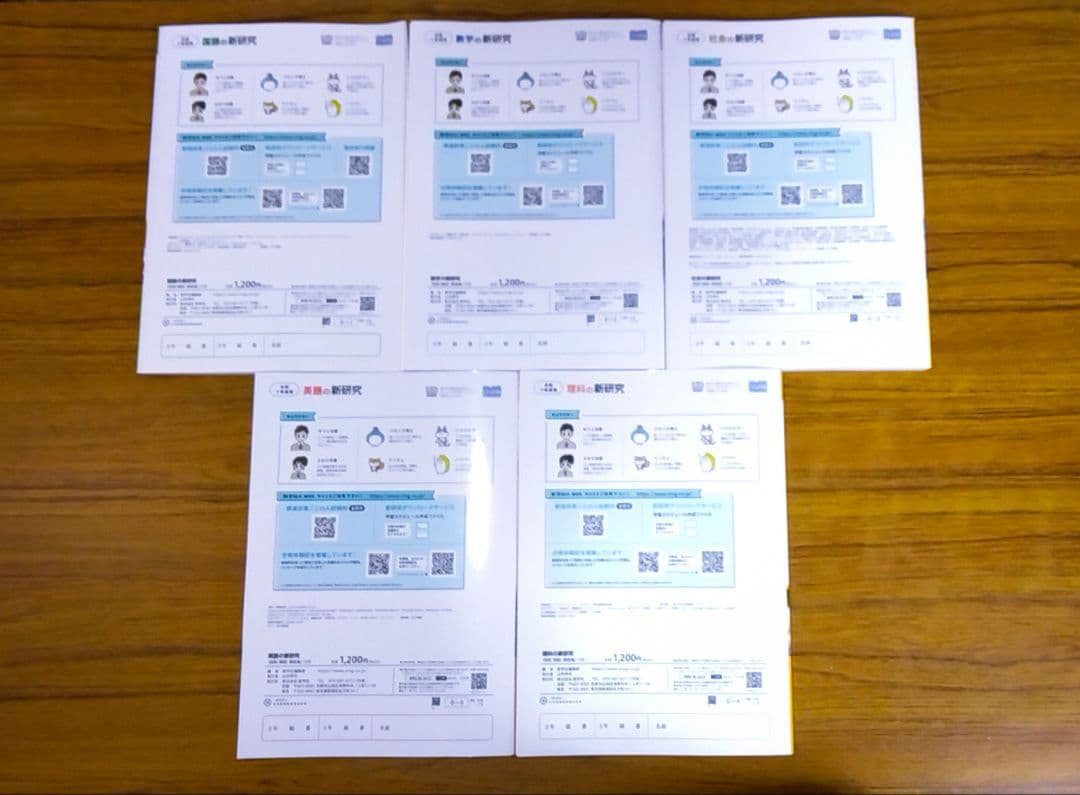 【迅速発送】新学社 新研究 令和7年度用 5教科フルセット 3年間の総仕上げに