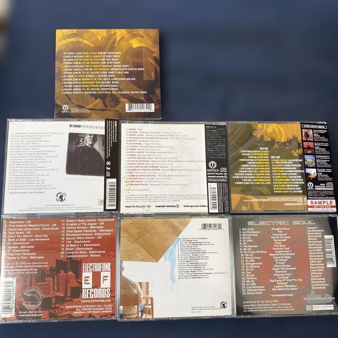 DJ 3000 CDまとめ売り デトロイトテクノ