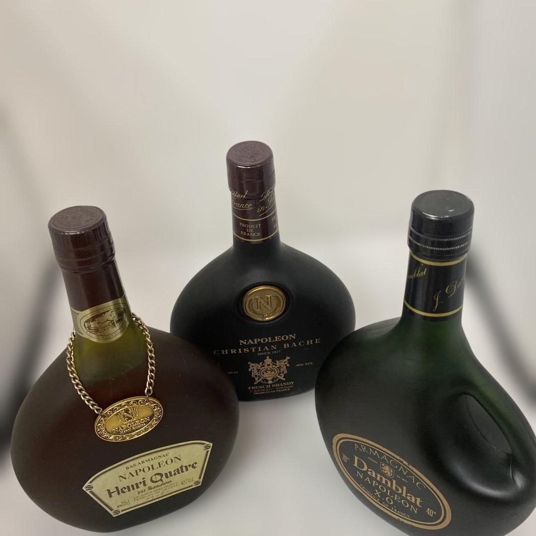 ダンブラット ナポレオン アーマニャックブランデーとウイスキー3セット