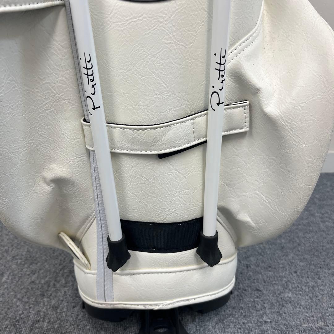 ピレッティ スタンド キャディバッグ ブラック Piretti ホワイト