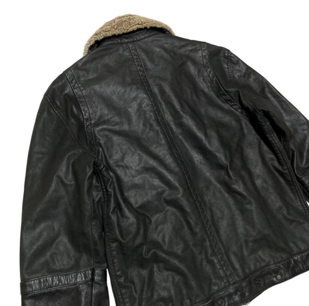 00s Archive イタリア製 レザー シングル ライダース ジャケット