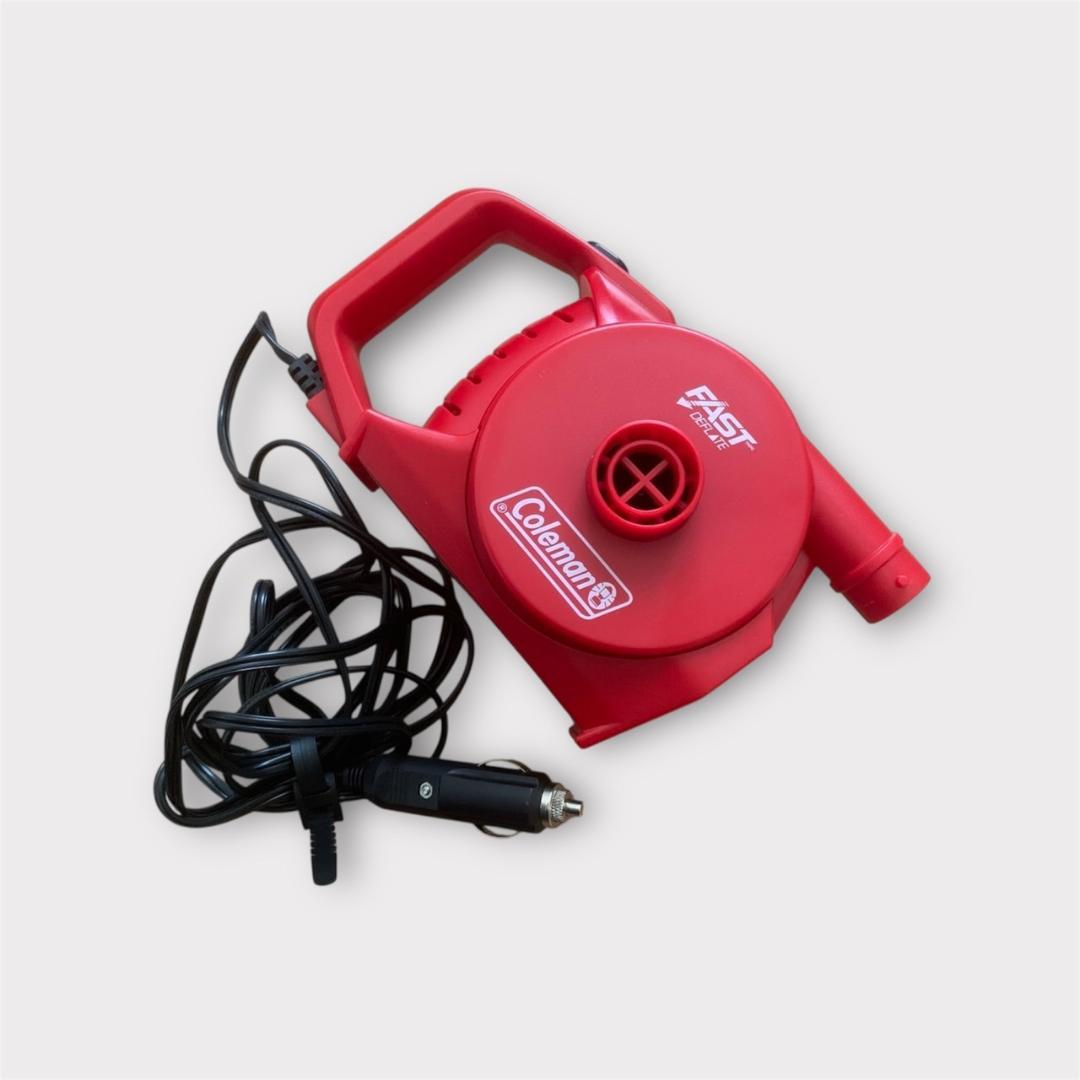 Coleman エアマットレス 緑+12VDC電源専用ハイパワーポンプ