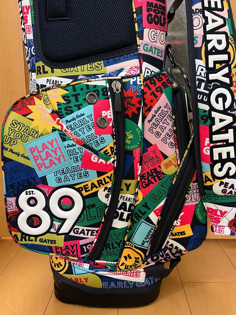 【女性使用品】パーリーゲイツ★希少デザイン★スタンドキャディバッグ★ゴルフバッグ