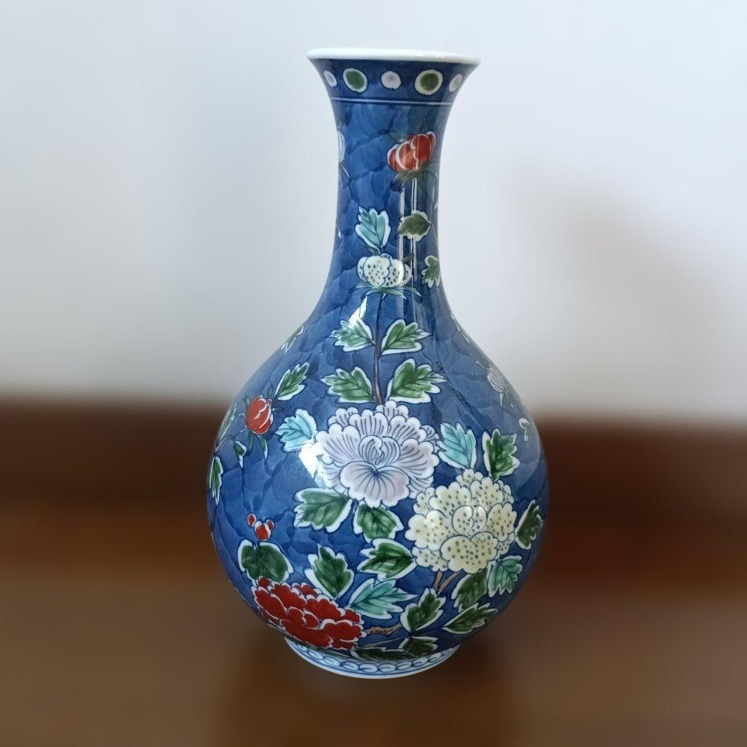 花柄　花瓶　村上玄輝？