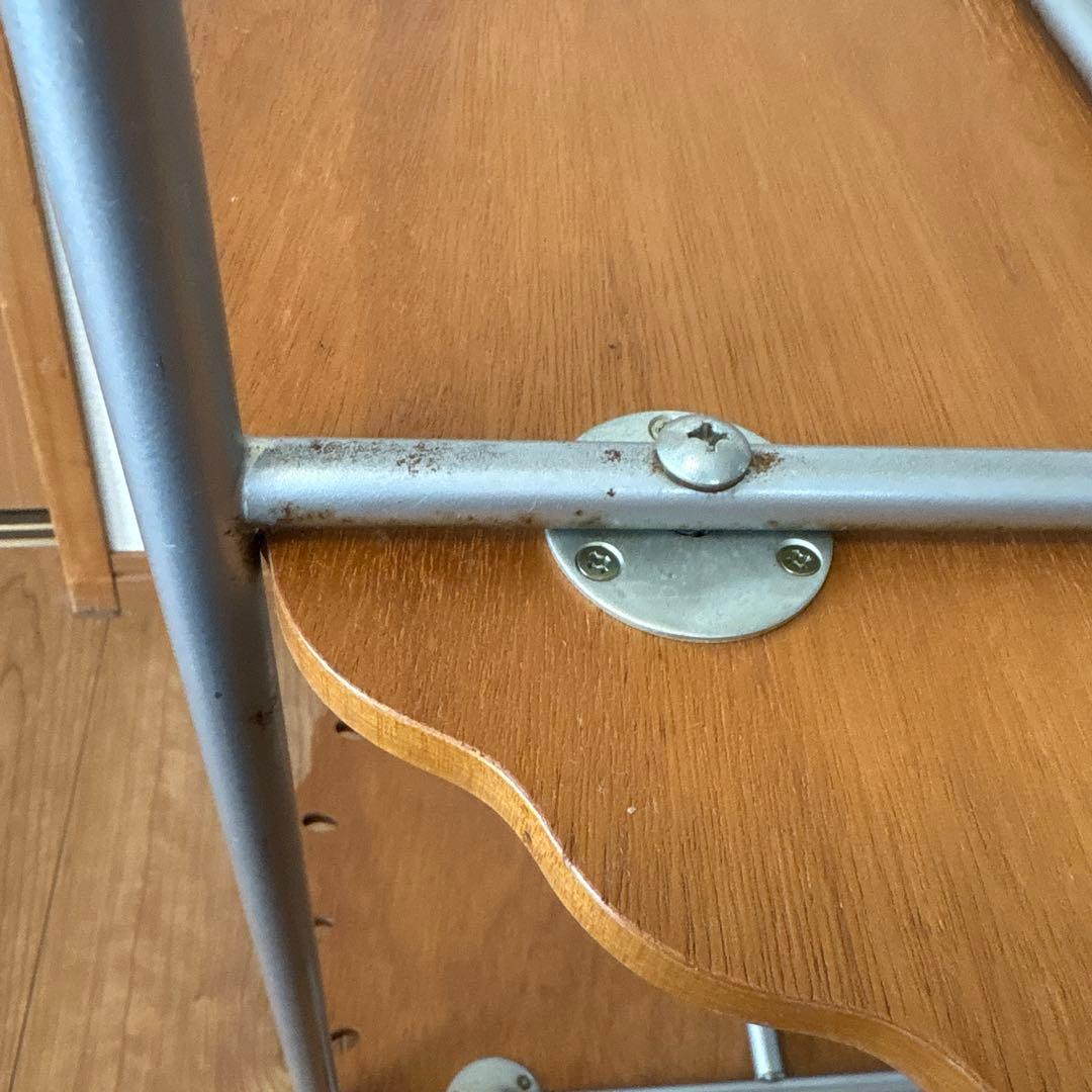 木製トロリー ワゴン2段　キッチンワゴン