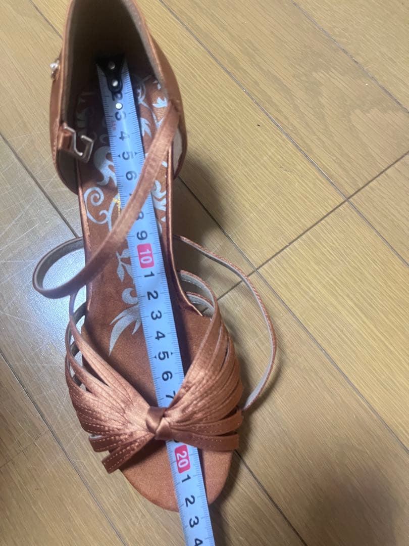 ADS茶色色社交ダンスラテンシューズヒルデモ競技