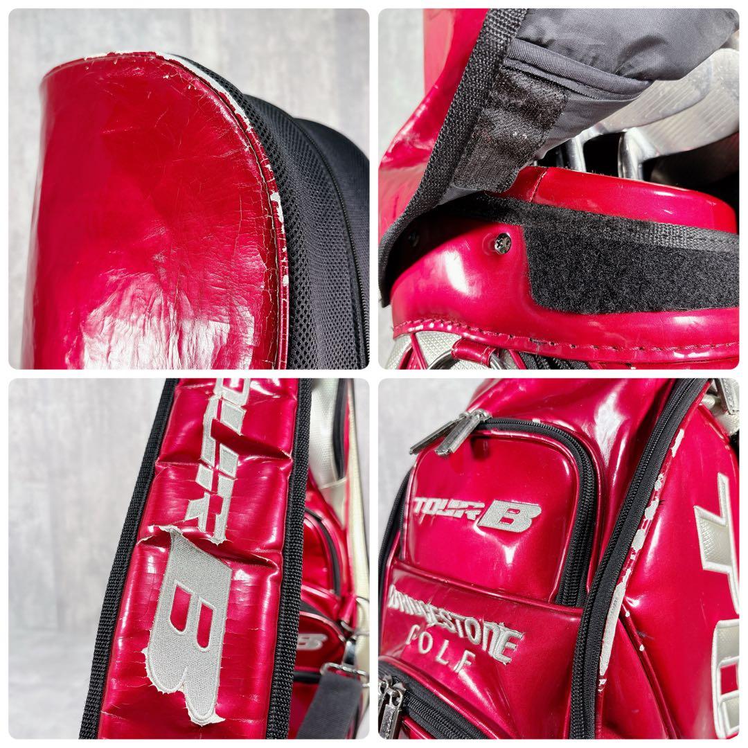 V810 ツアーステージ メンズ ゴルフ クラブ フルセット エナメル 赤 男性