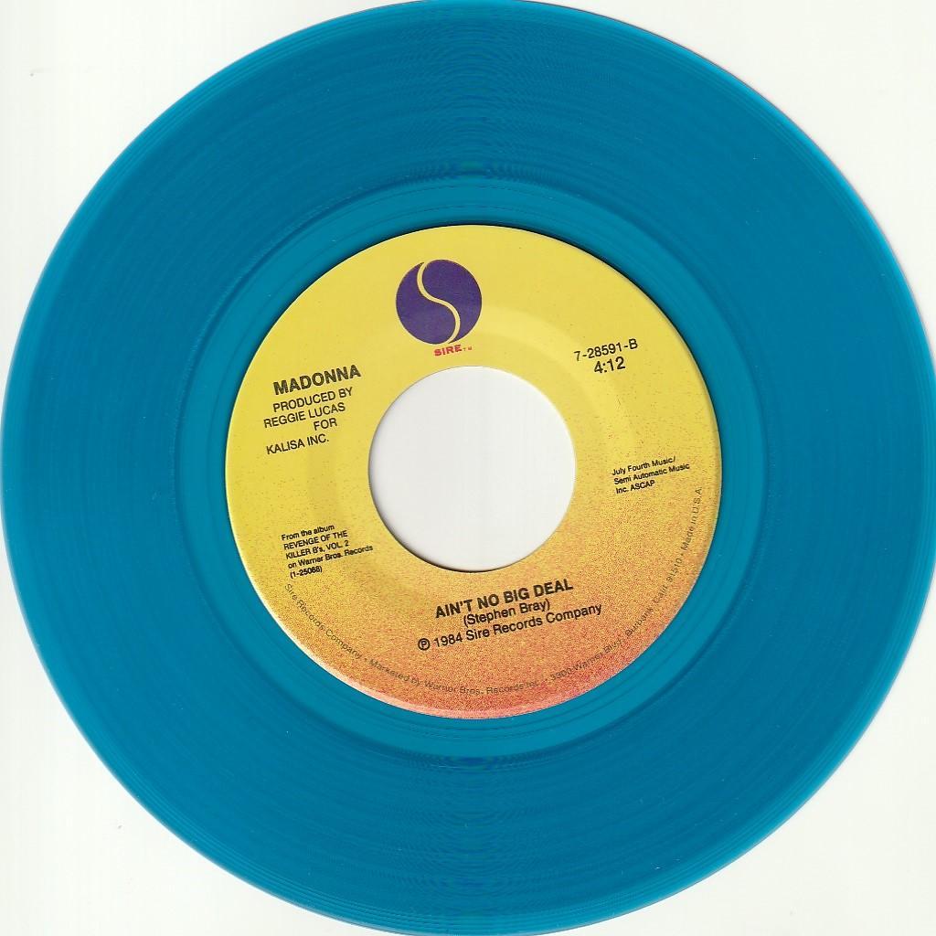 マドンナ　TRUE BLUE 　US盤 限定 ブルーカラー盤 レコード 7\"