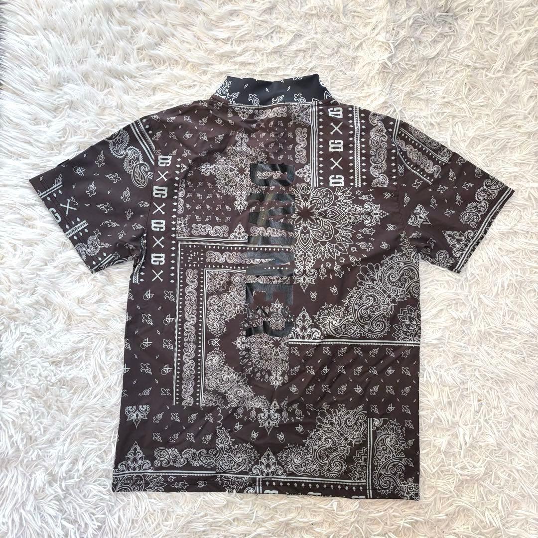 DIVINER golf セットアップ ペイズリー バンダナ モックネック