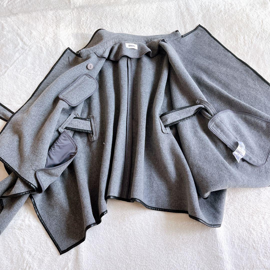 SNIDEL新木優子Sweet Collaboratio nポンチョコートグレー
