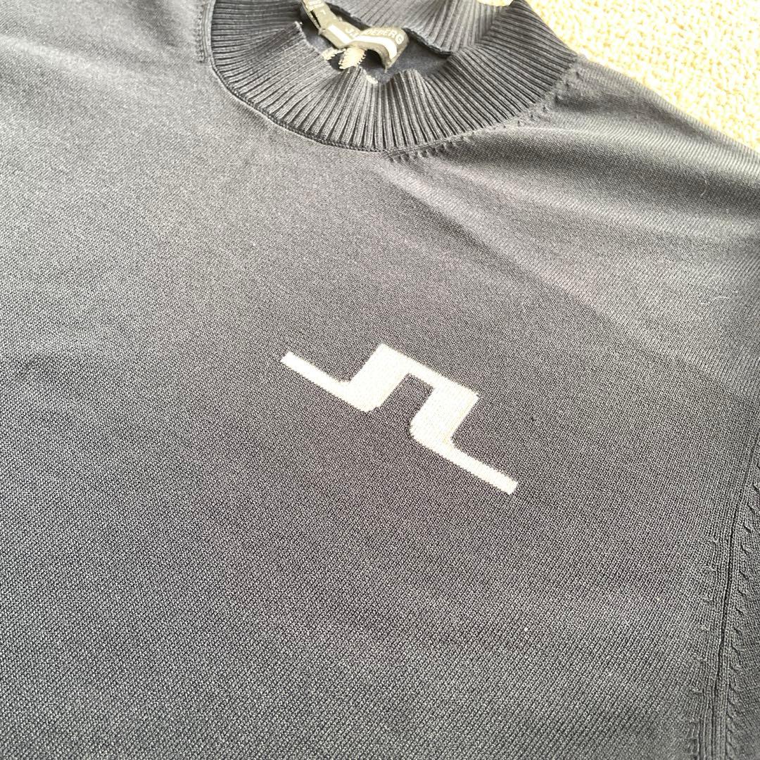 J.LINDBERG ゴルフ ニット 長袖　ネイビー L