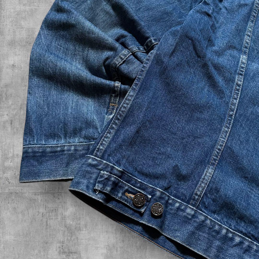 歩く熊2640 古着80年代USA製ラスラーデニムジャケット短丈トラッカー