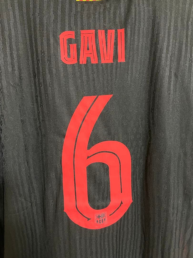 バルセロナ　選手支給品　24/25アウェイユニフォーム　ガビ 限定デザ