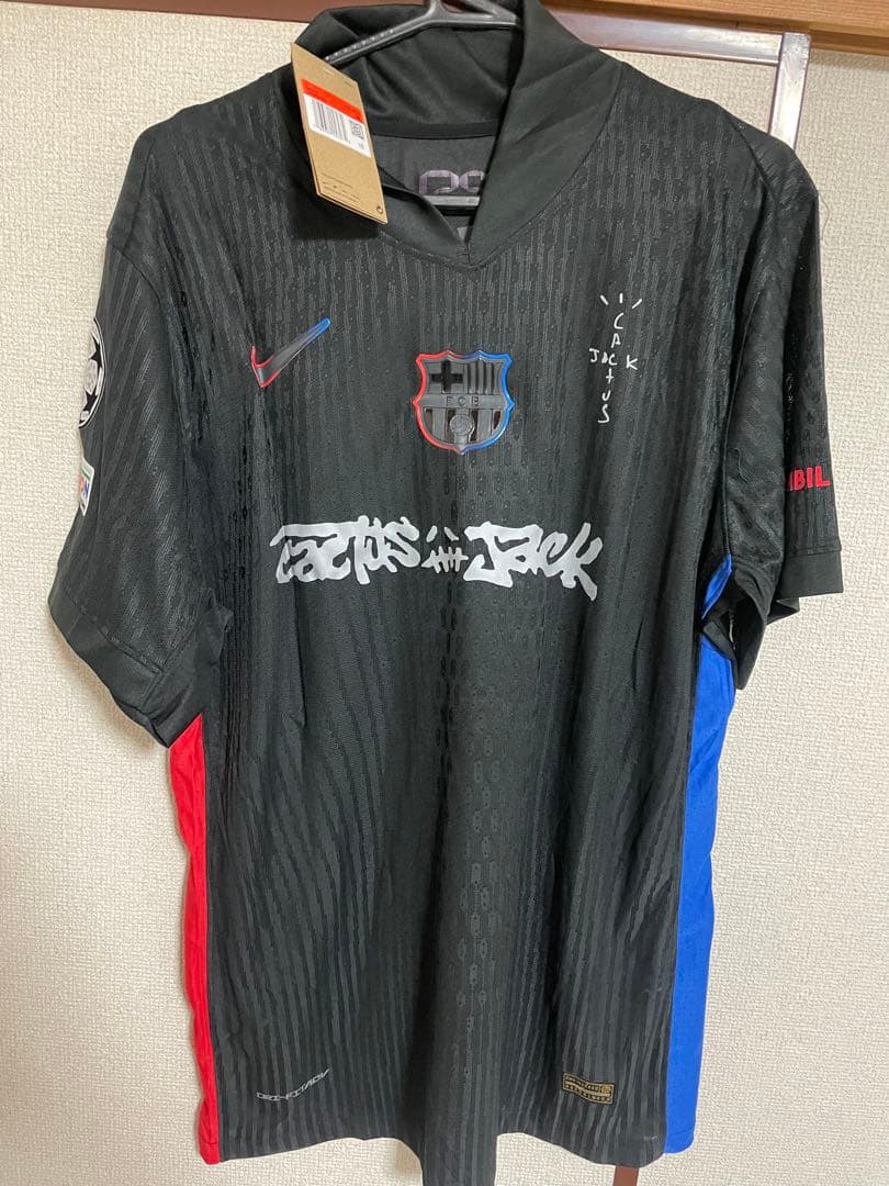 バルセロナ　選手支給品　24/25アウェイユニフォーム　ガビ 限定デザ