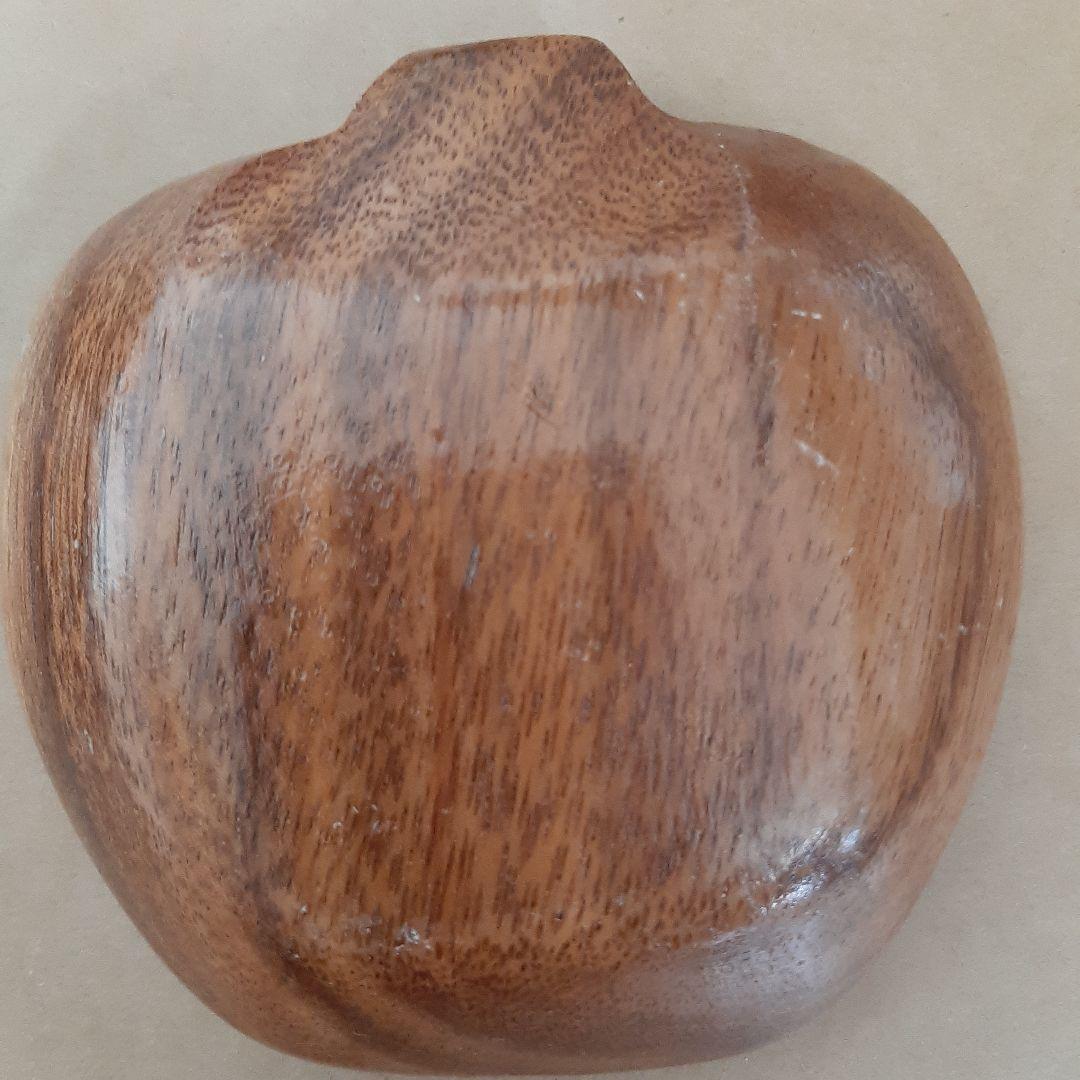 【希少・証書付】屋久杉 りんご型 小鉢・銘々皿 6点セット（やや傷あり）