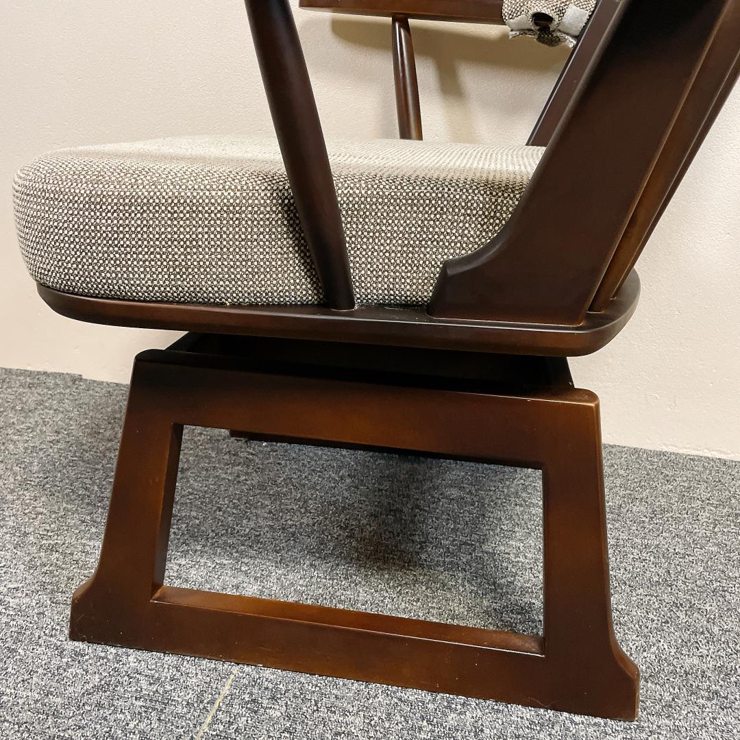 希少　ニトリ　回転式　ダイニングチェア ダークブラウン MARAK SWIVEL