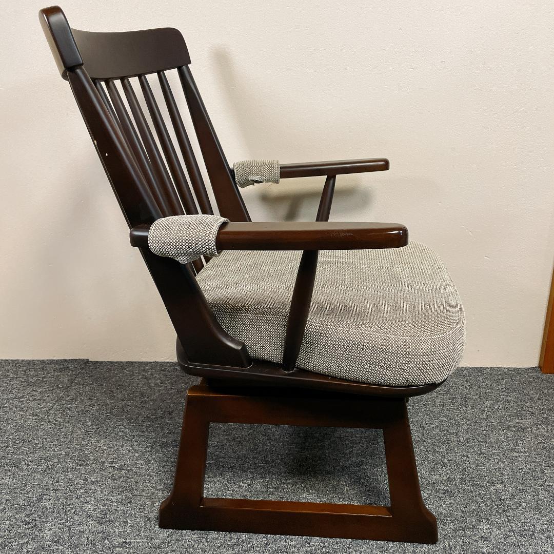 希少　ニトリ　回転式　ダイニングチェア ダークブラウン MARAK SWIVEL