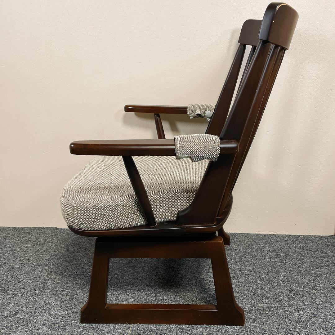 希少　ニトリ　回転式　ダイニングチェア ダークブラウン MARAK SWIVEL