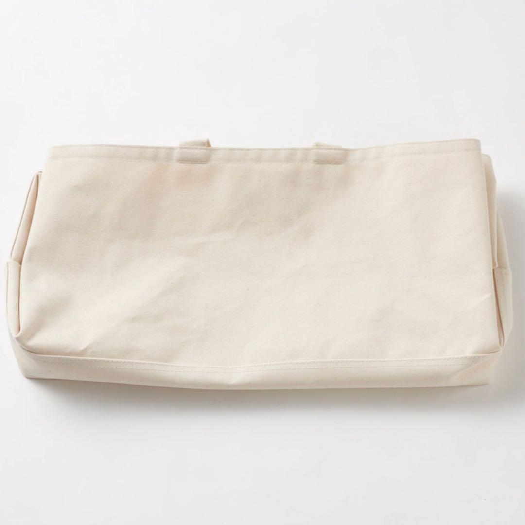 【廃盤品】無印良品　持ち手付き帆布　長方形バスケット　特大