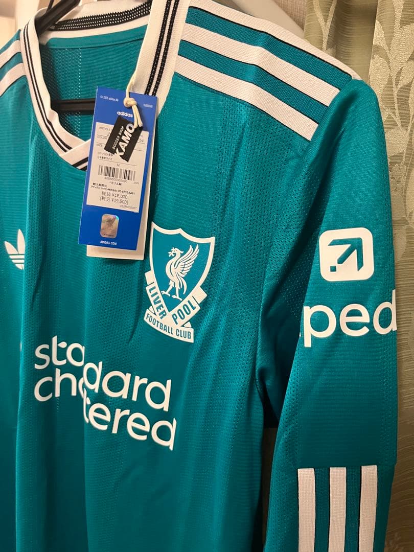 【新品未使用】25-26 リヴァプール 3rd 長袖オーセンティック M