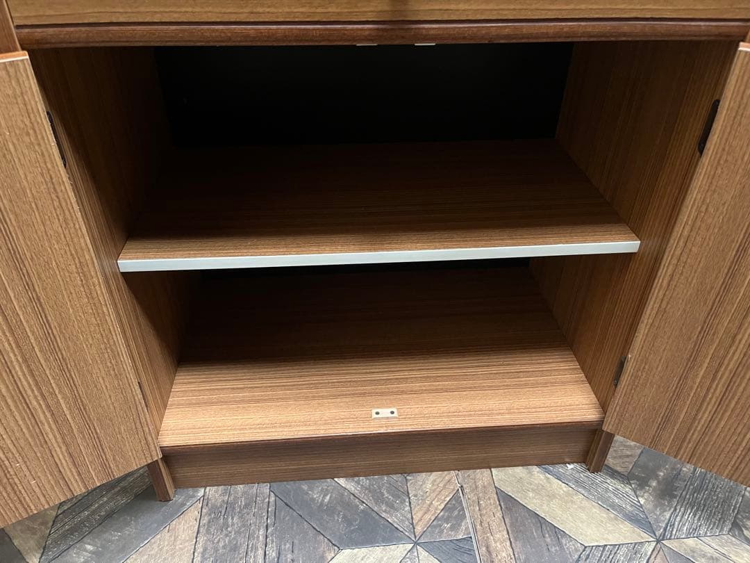 アーチ型 飾り棚 食器棚 水屋 キャビネット 昭和レトロ当時物 インテリア