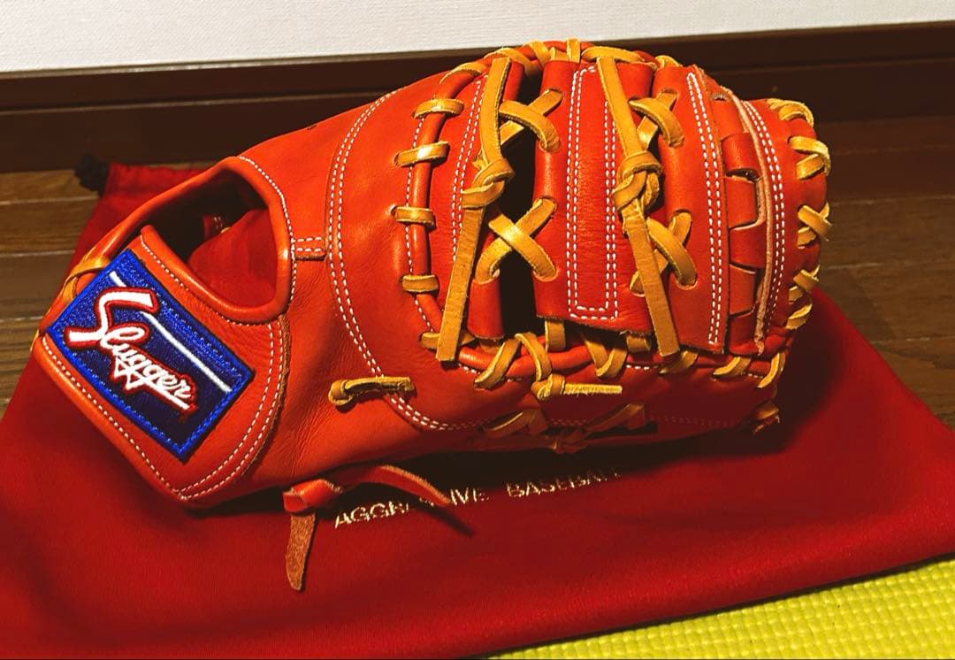 美*店様 スラッガー　ファーストミット　KSF-INB　湯揉み型付け済み