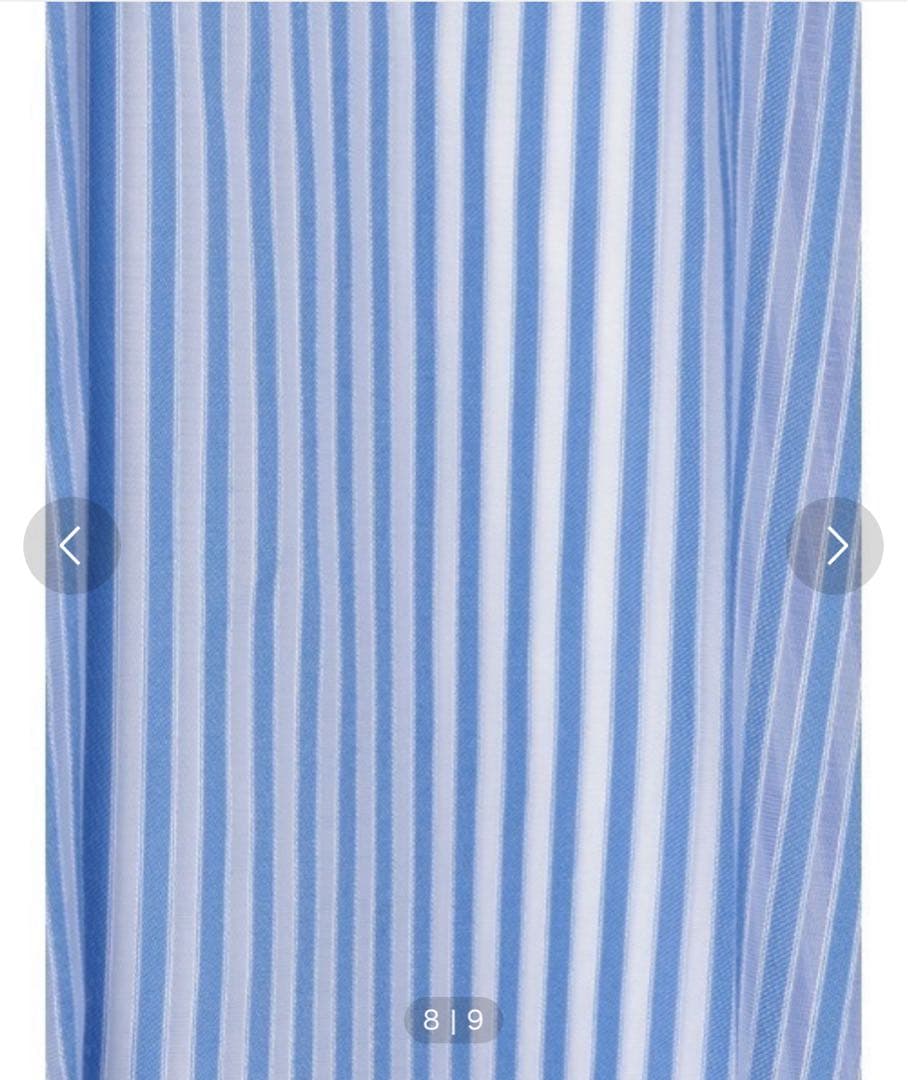 【anuans】シアーストライプジャガードワンピース