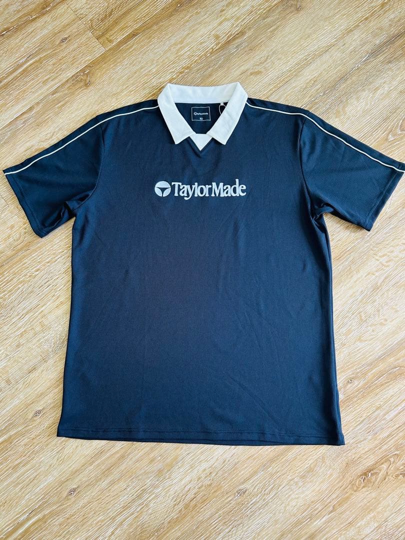 新品〈TaylorMade〉メンズ　HTラインドメッシュ　半袖ポロ　サイズXO