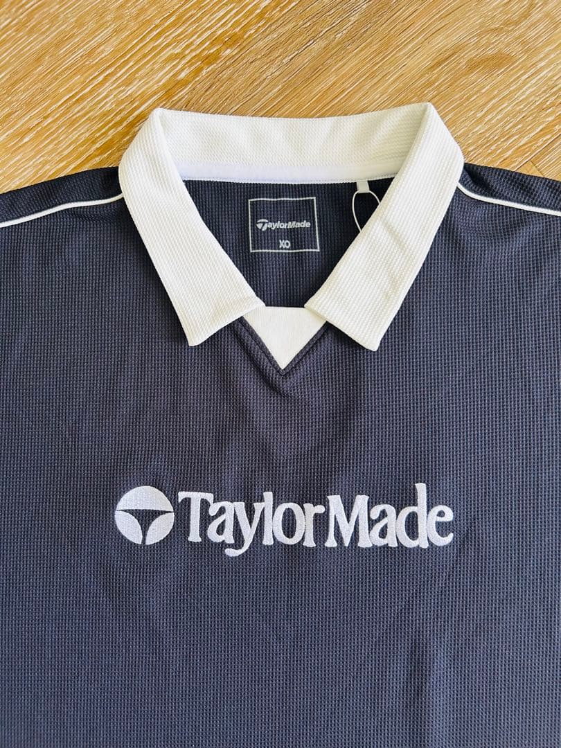 新品〈TaylorMade〉メンズ　HTラインドメッシュ　半袖ポロ　サイズXO
