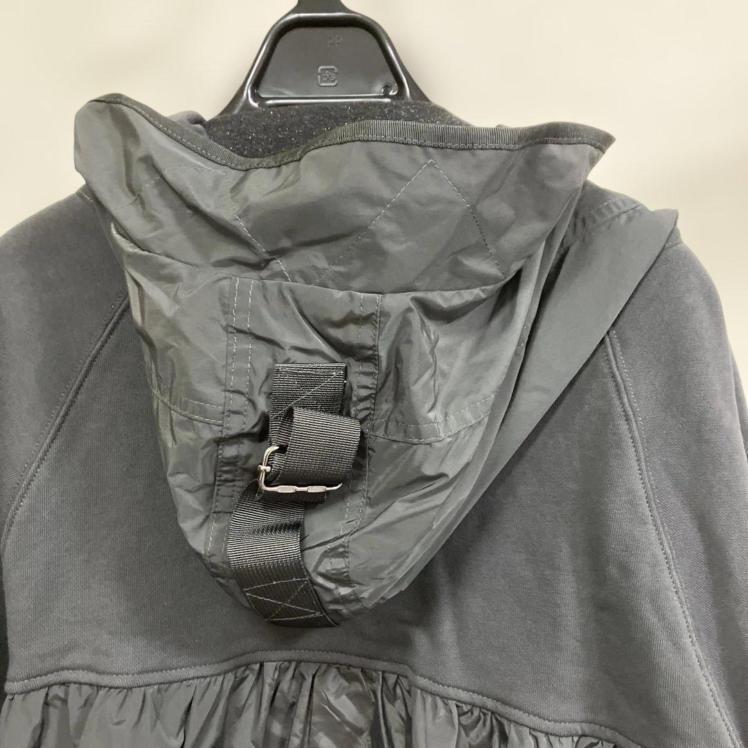 新品　ラシュッド　アクティブ　異素材　パーカー　ハーフジップ　F