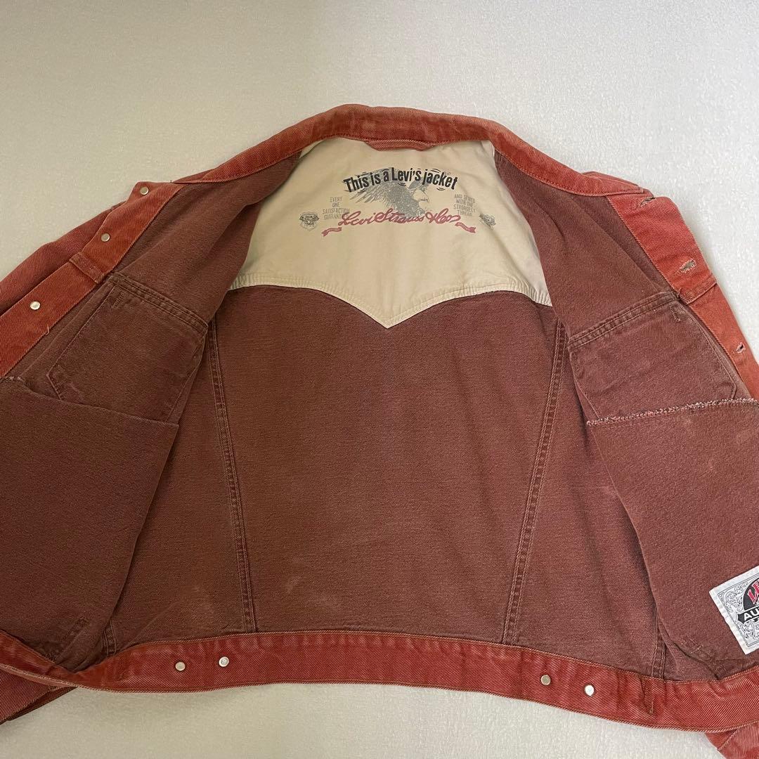 K*g様 希少 リーバイス オーセンティック USA製 デニムジャケット L ピ