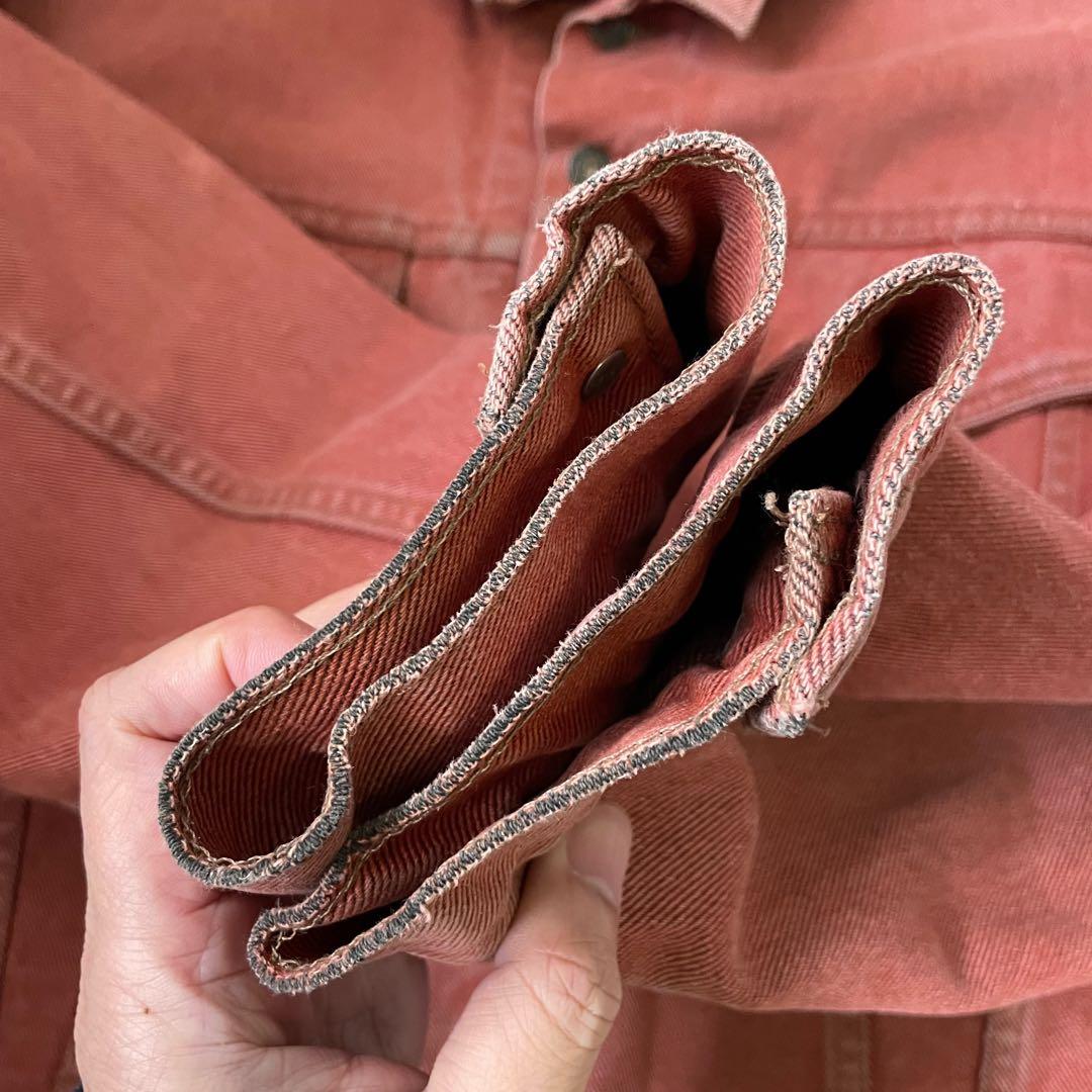 K*g様 希少 リーバイス オーセンティック USA製 デニムジャケット L ピ