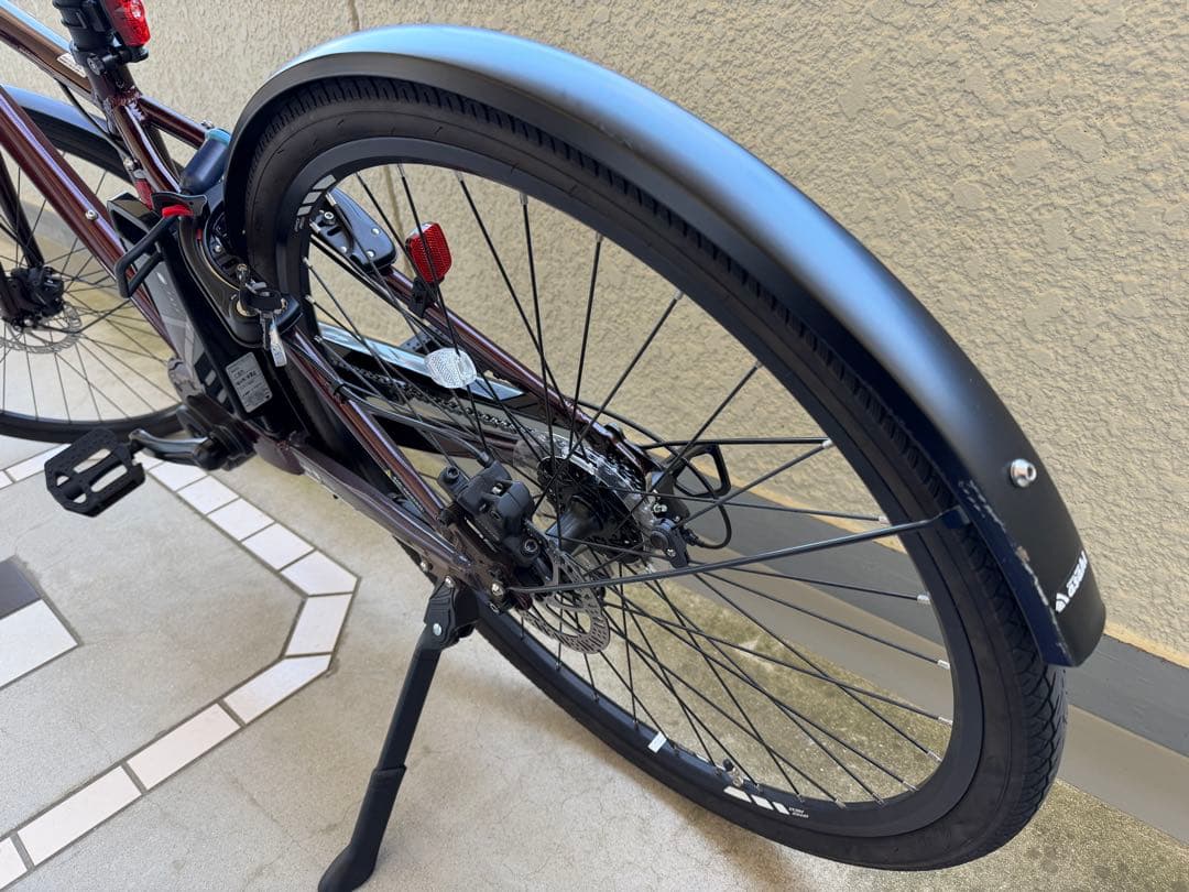 電動アシスト自転車 シティタイプ バーガンディ