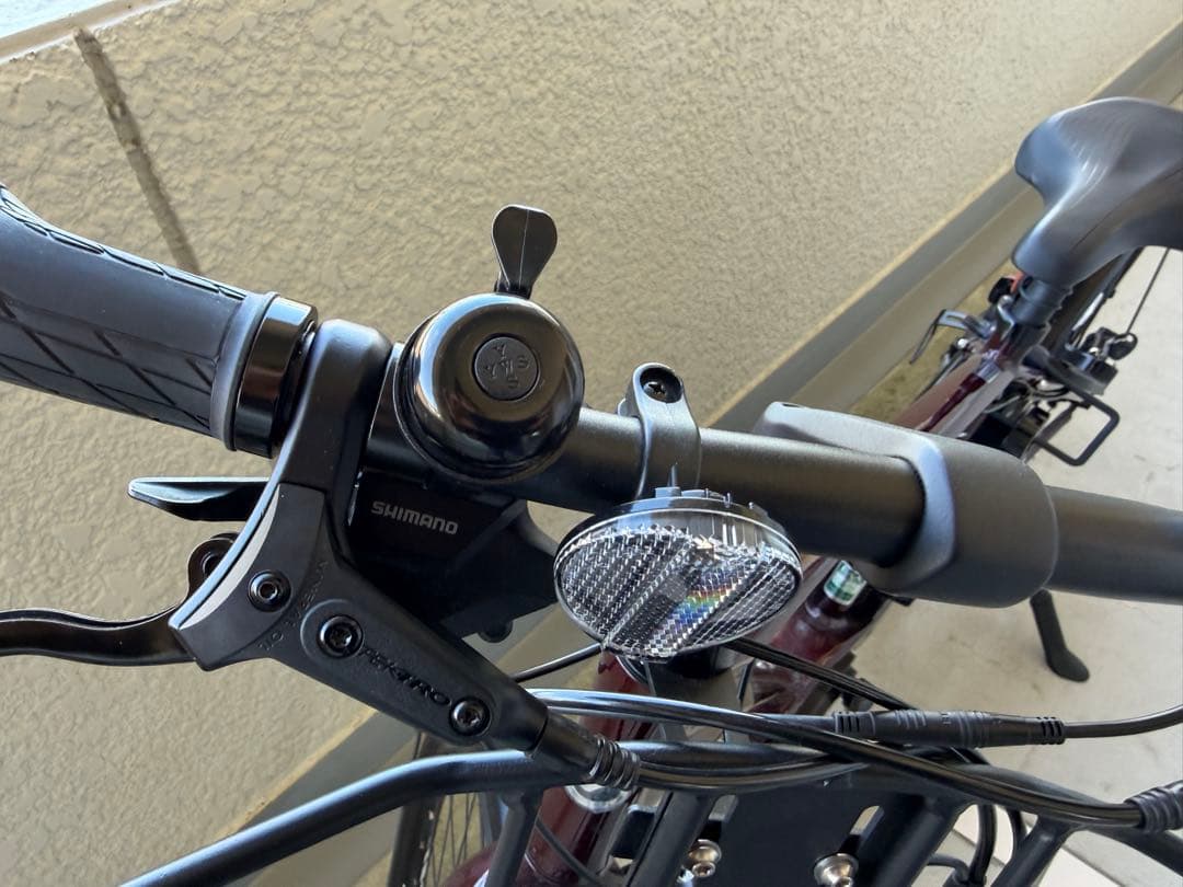 電動アシスト自転車 シティタイプ バーガンディ