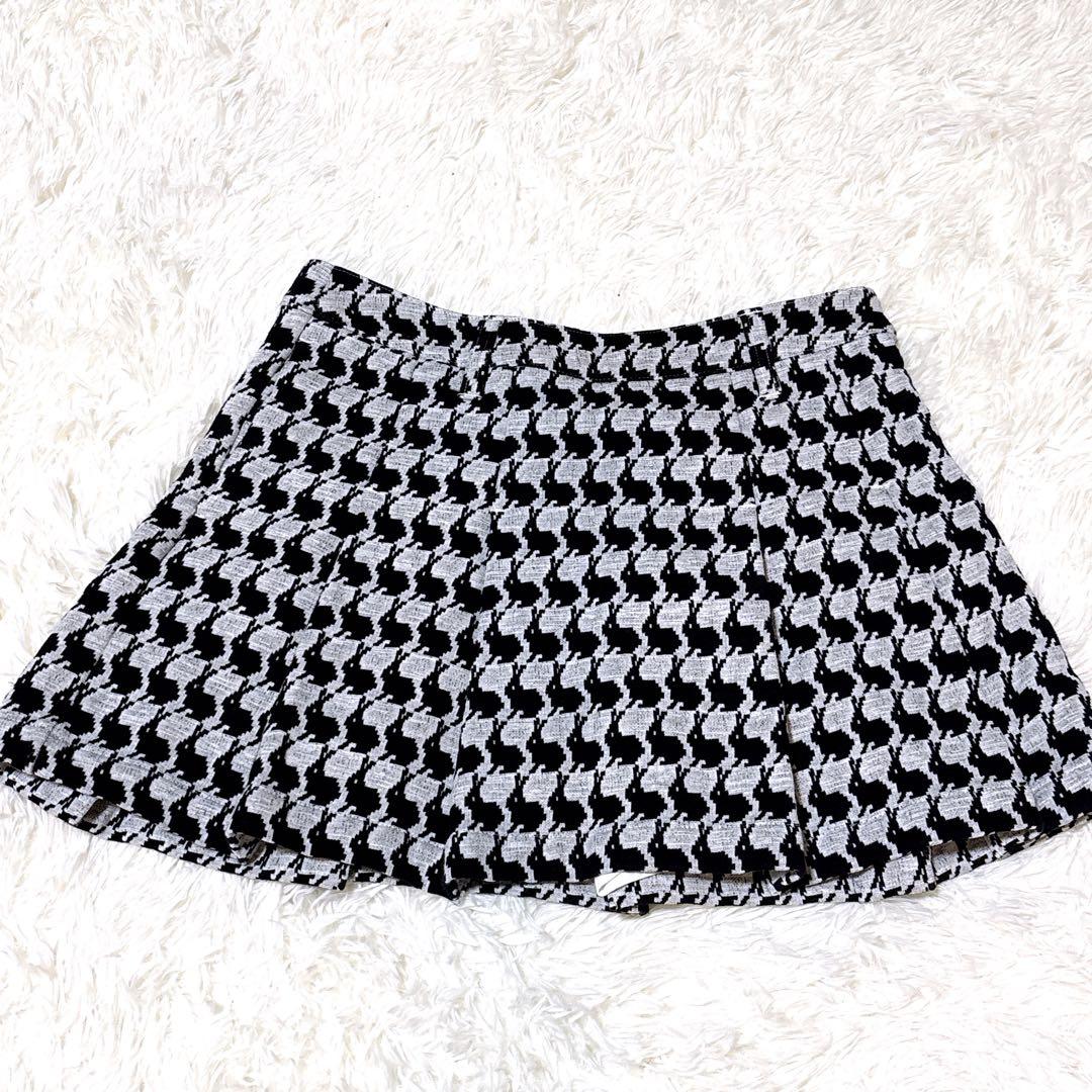 美品 ジャックバニー スカート 総柄 うさぎ ゴルフウェア レディース 2