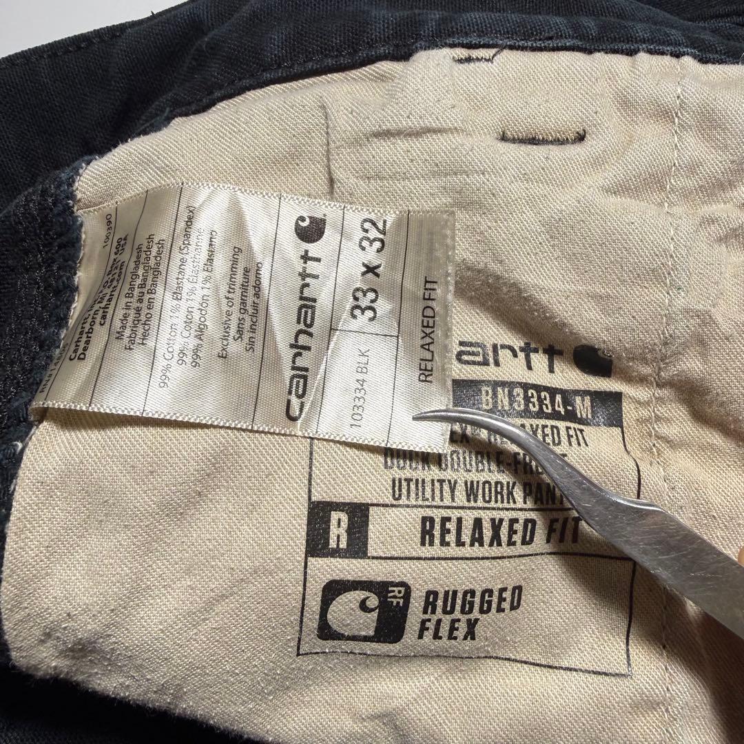 S*e様 カーハート ブラック ダブルニーダックペインターパンツ Carhart