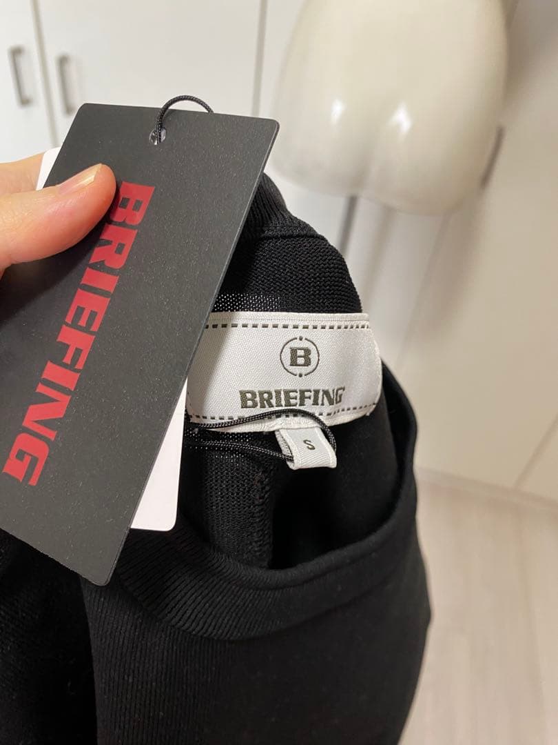 BRIEFING新品タグ付シースル切替ニットトップスS