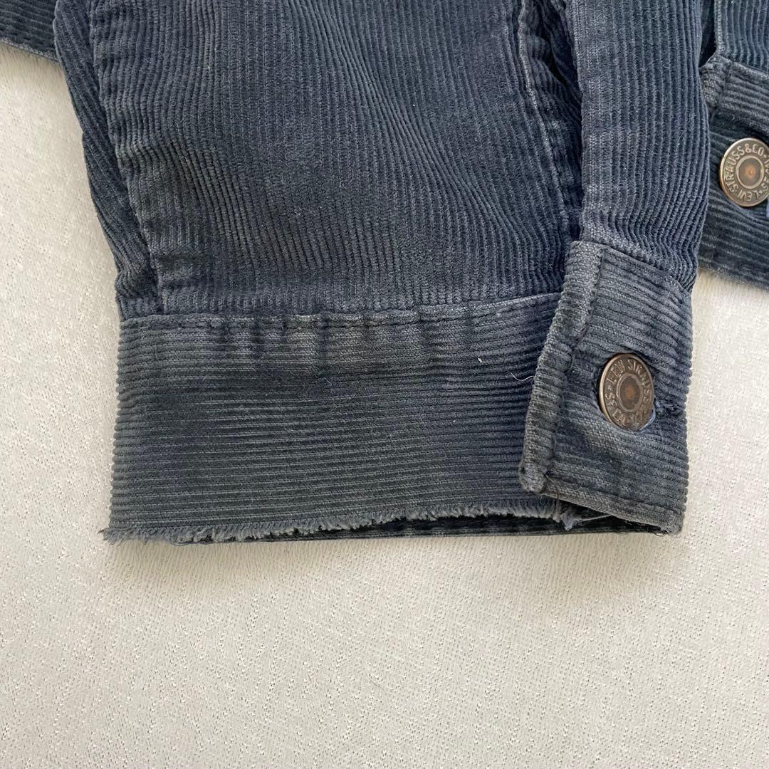 リーバイス コーデュロイジャケット 70s ネイビー 44 三角タグ