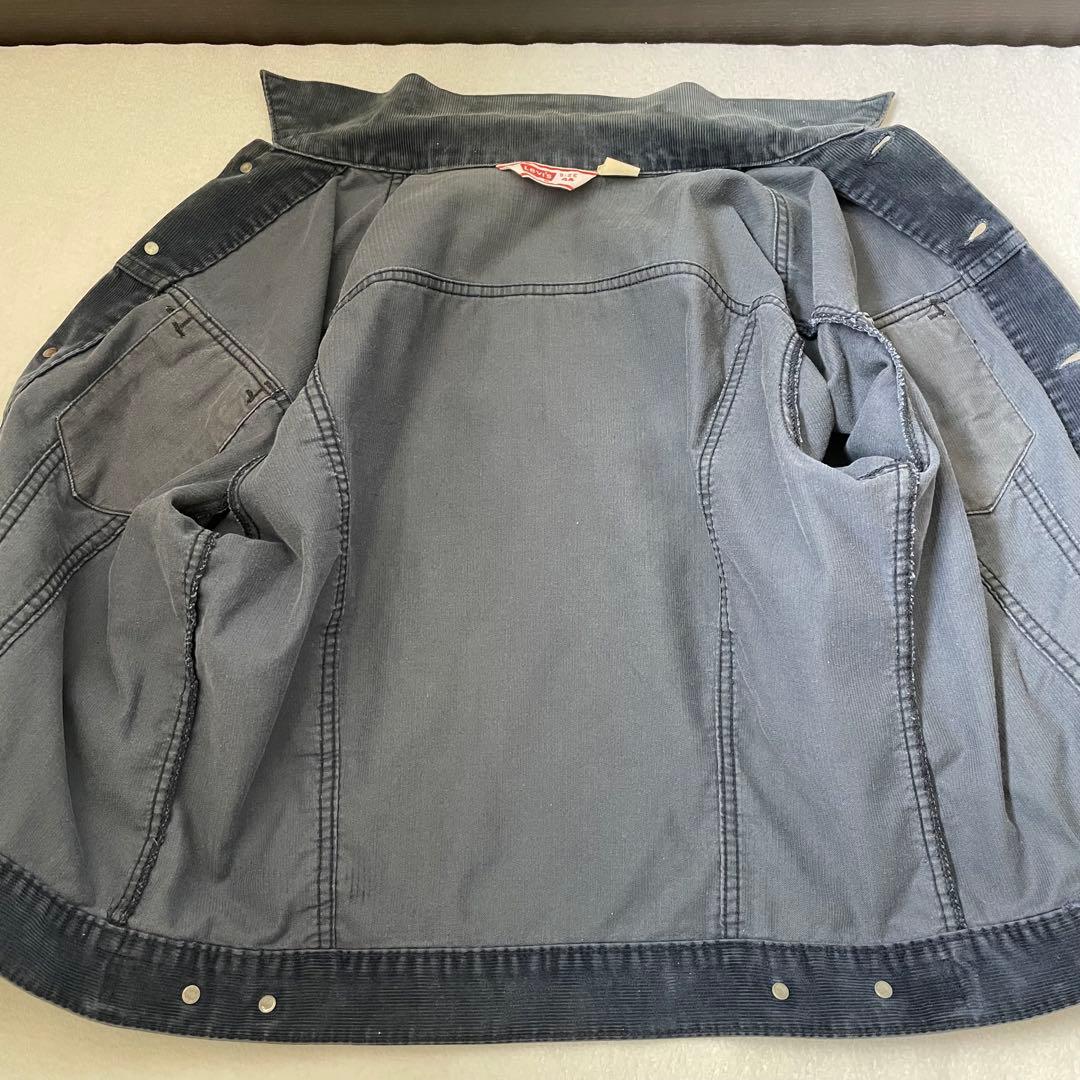 リーバイス コーデュロイジャケット 70s ネイビー 44 三角タグ