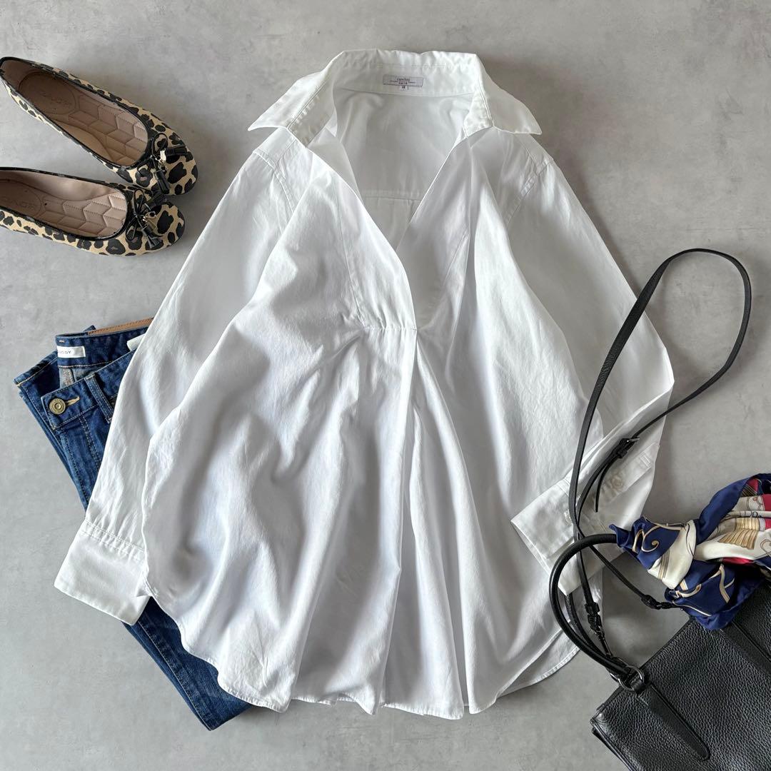 大きいサイズ♡　23区　cancliniワイド　プルオーバー　スキッパー　シャツ