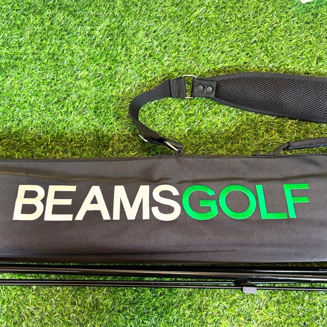 BEAMS GOLF クラブケース スタンド付き キャディバッグ ブラック