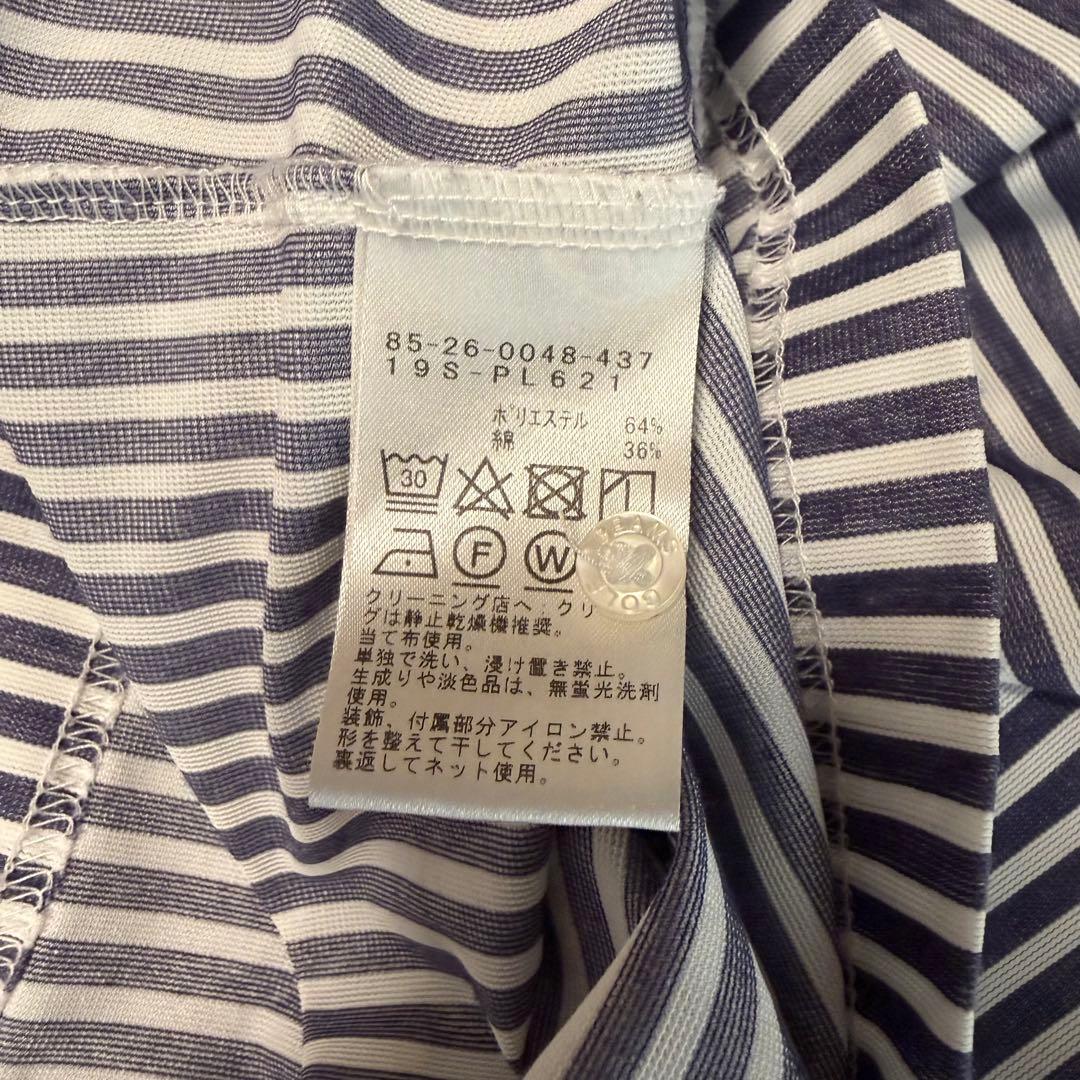 BEAMS GOLF PURPLE LABELトリコット ストライプ ワンピース