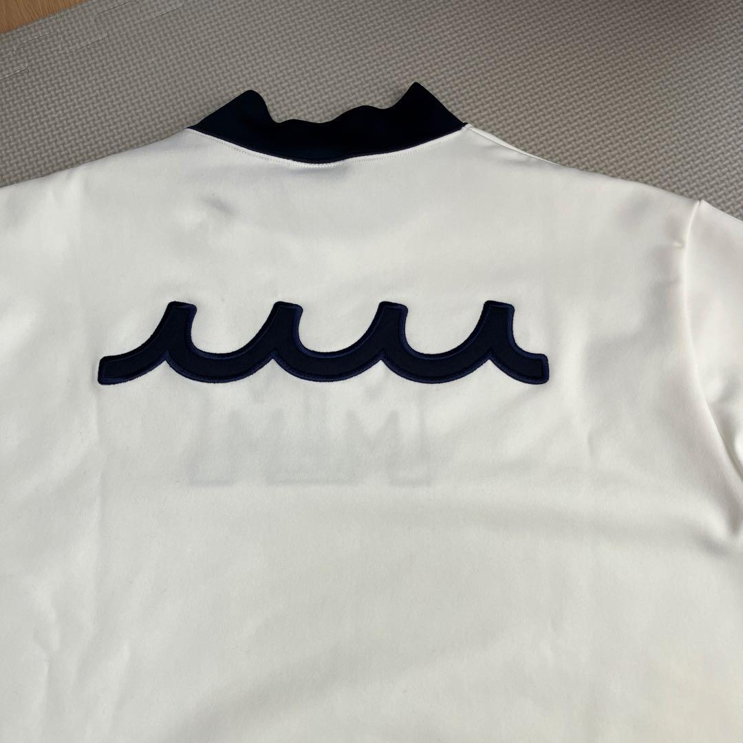 ムータマリンゴルフMMロゴ　ホワイトハイネックセーター