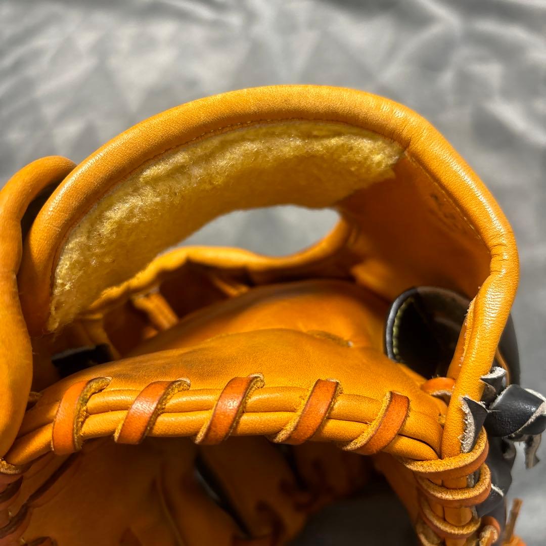 Wilson 軟式グローブ 黒/オレンジ　A2000